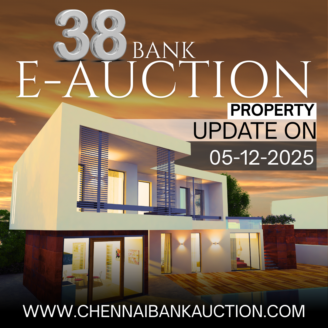 38 New Auction Properties added in ChennaiBankAuction.com on 05.12.25