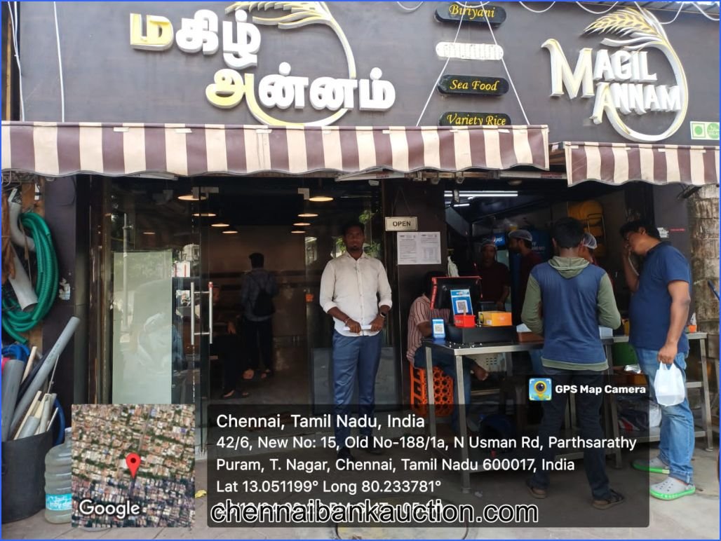 Bank Auction Commercial Shop Sale in T.Nagar
