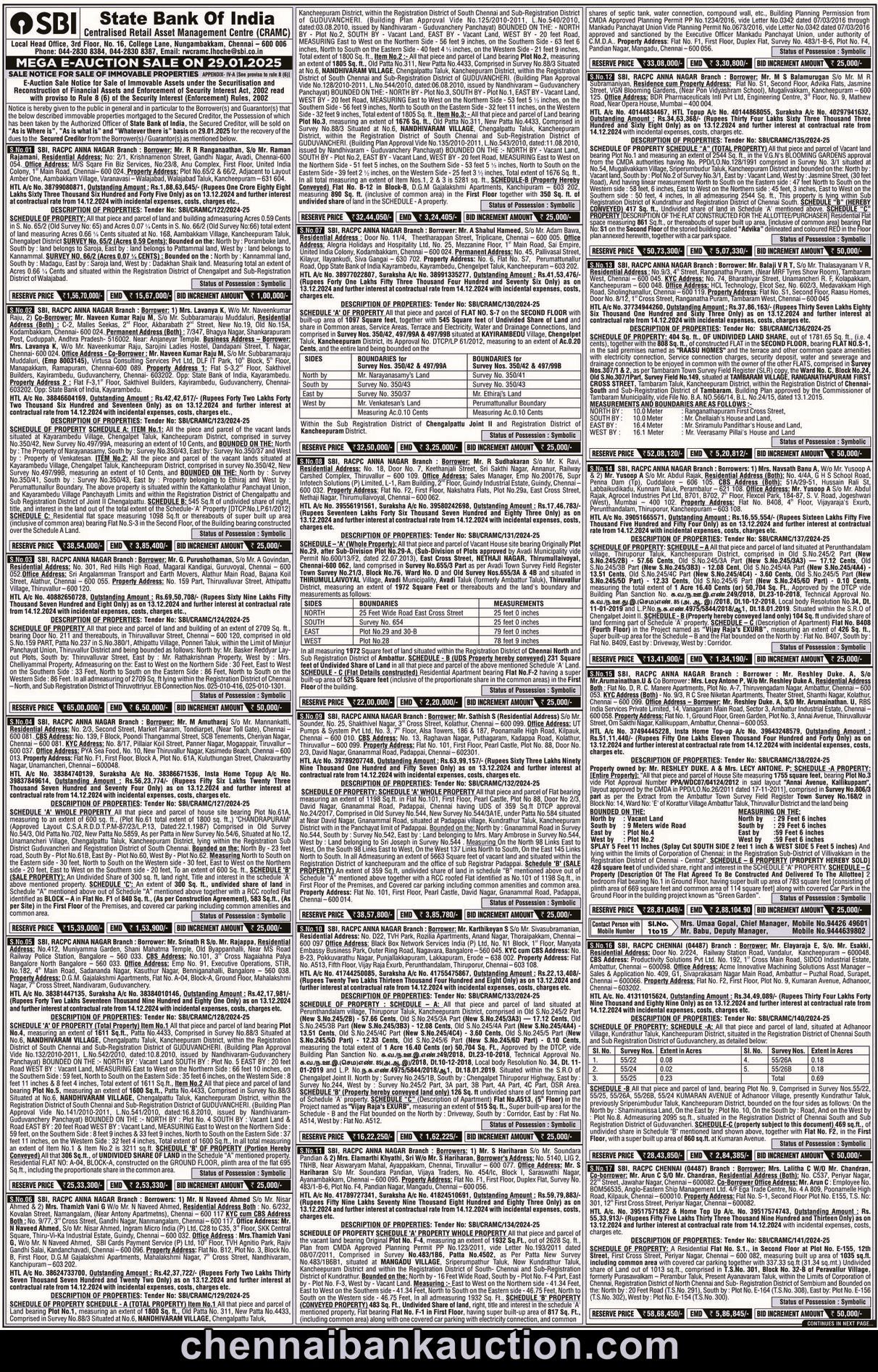 bank auction sale in chennai 28 dec 24 7
