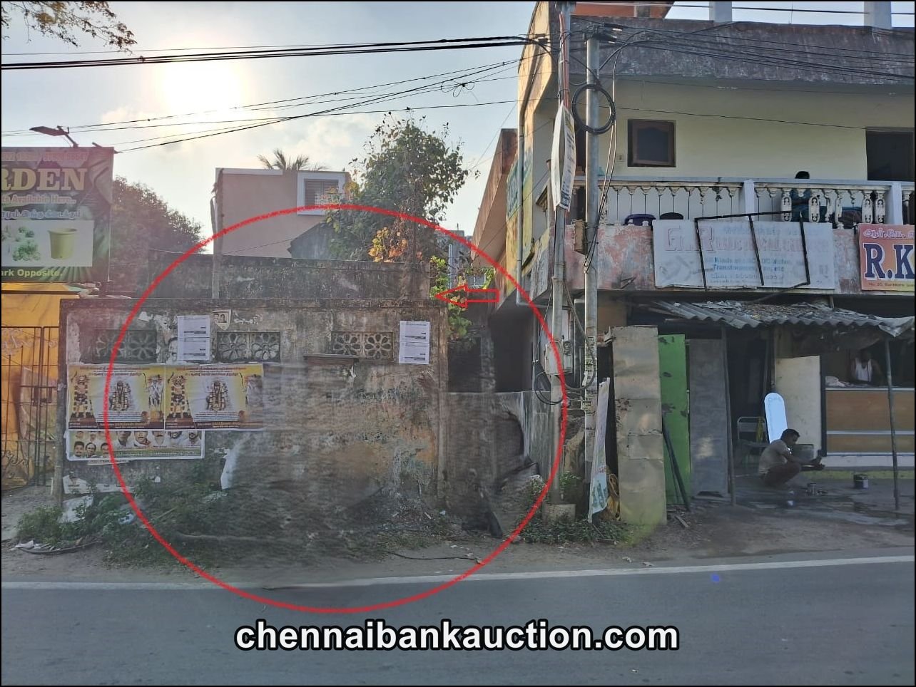 Auction Land and Building Sale in Nesapakkam