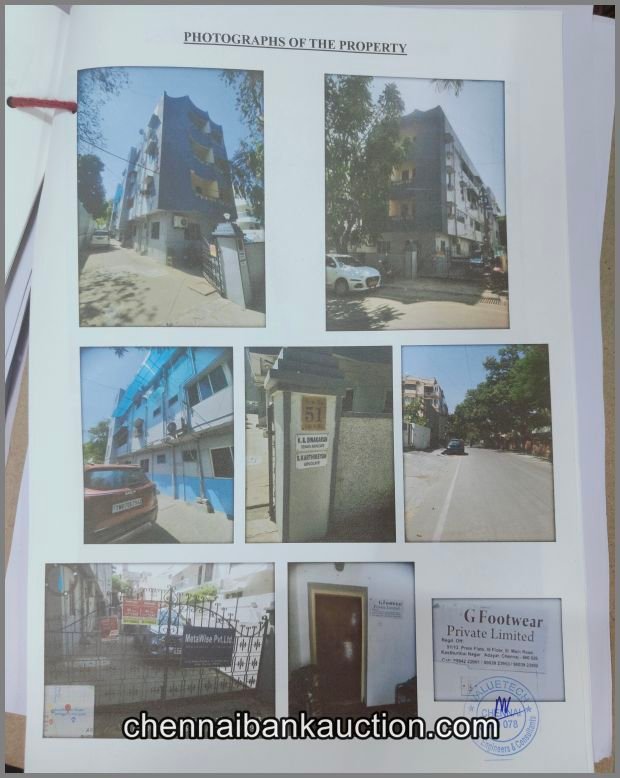 Bank Auction Flat sale in Adyar