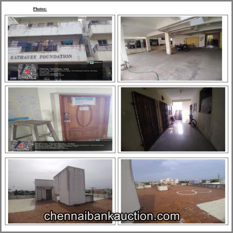 Bank e-Auction Flat Sale in Thirumullaivoyal