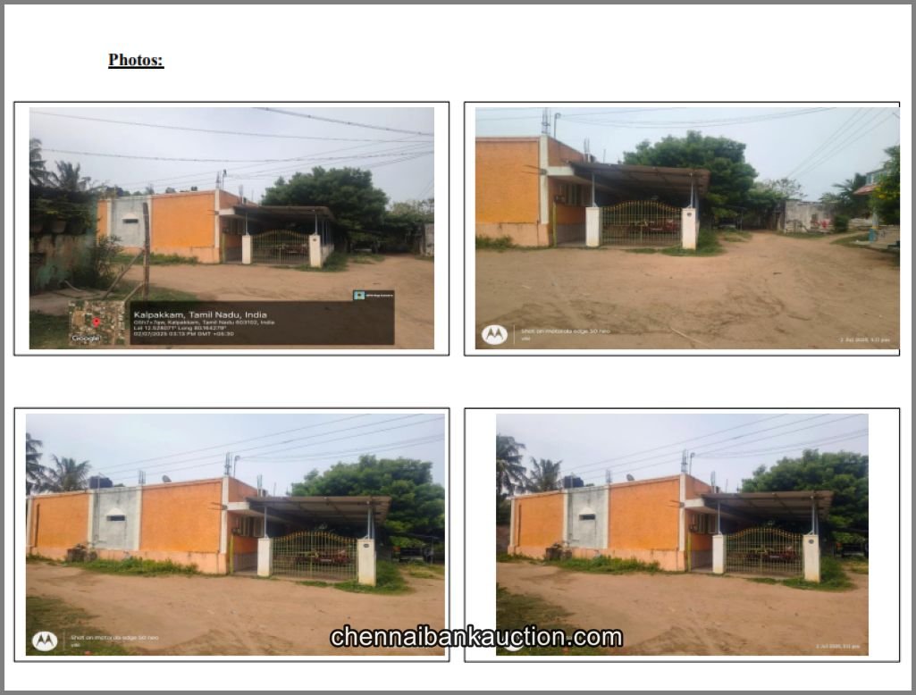 Bank Auction House Sale in Thirukazhukundram