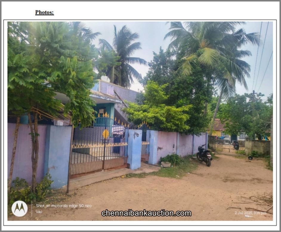 Bank Auction House Sale in Thirukazhukundram