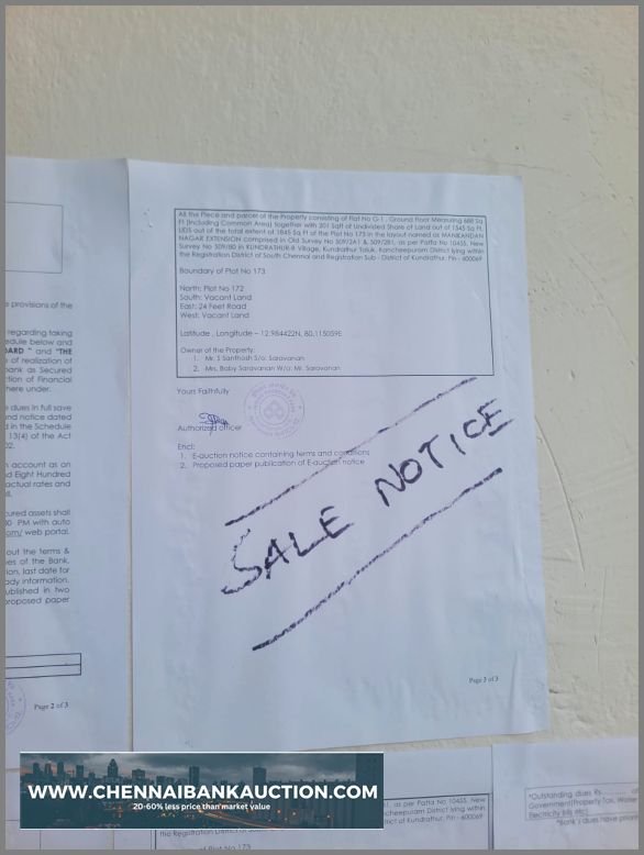 Bank Auction Flat Sale in Kundrathur (1)