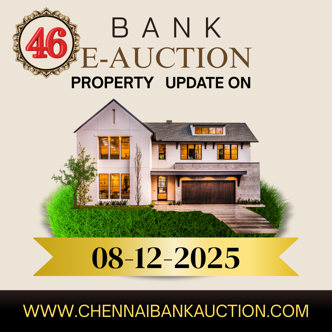 46 New Auction Properties added in ChennaiBankAuction.com on 08.12.25