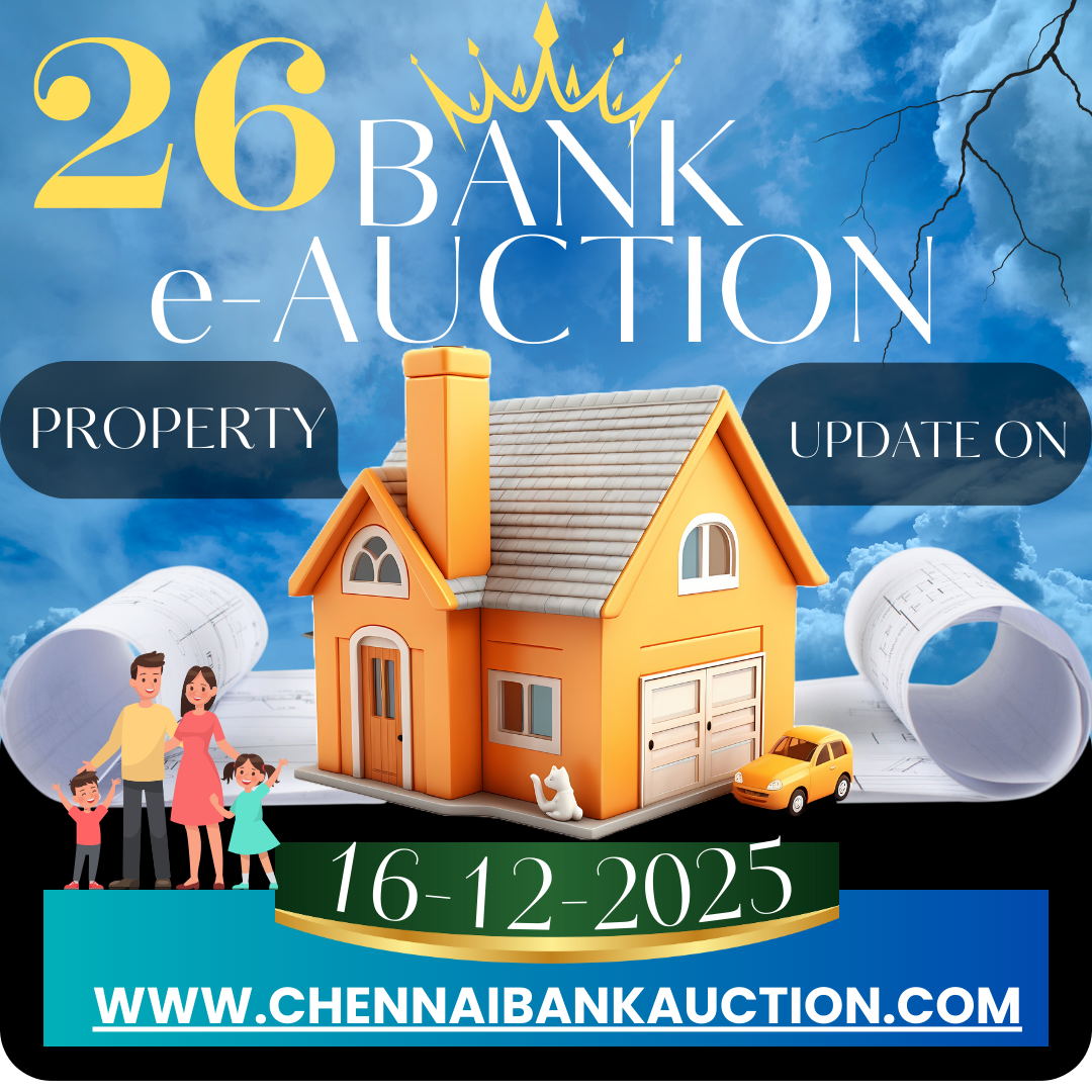 26 New Auction Properties added in ChennaiBankAuction.com on 16.12.25