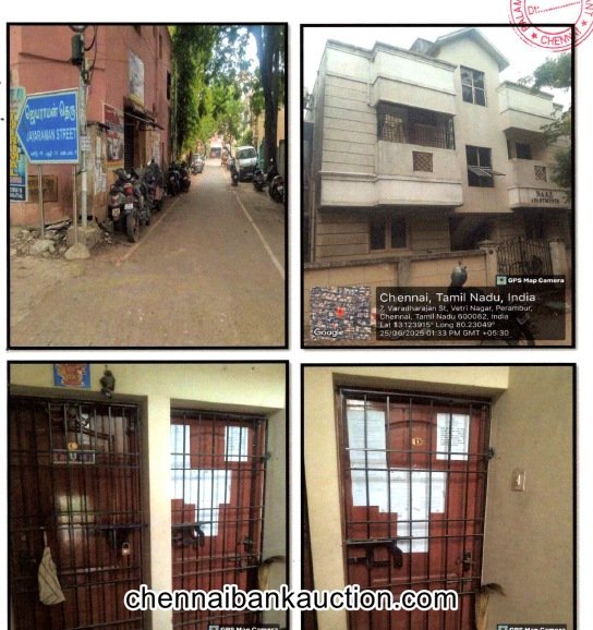 Bank e Auction 1018 Sq.ft Flat Sale in Peravallur Chennai District