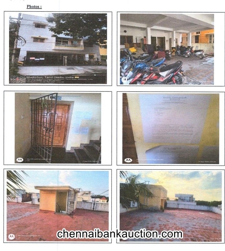 Bank e Auction Flat Sale in Varadharajapuram, Kanchipuram District
